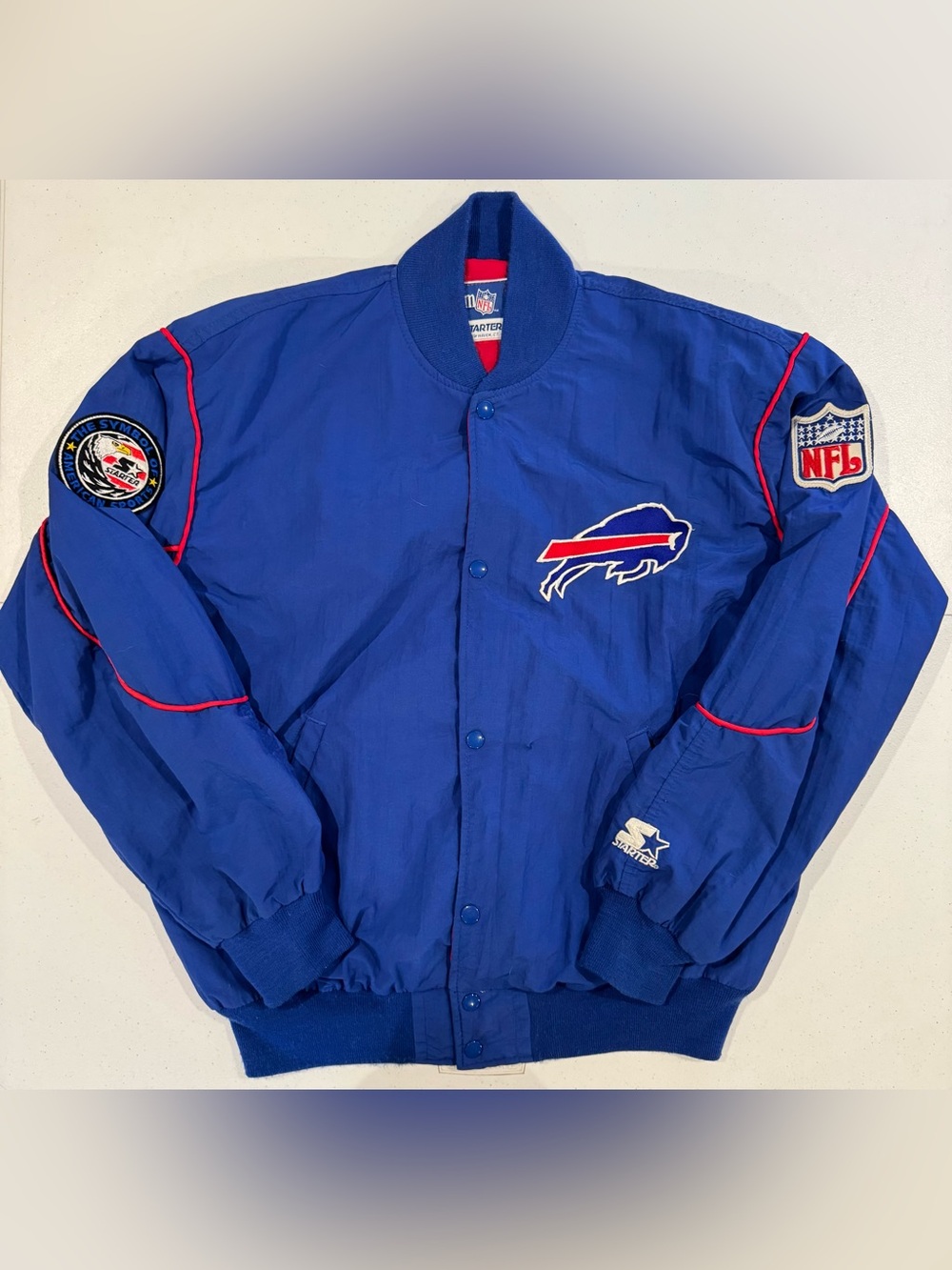Vintage 90’s STARTER Buffalo Bills NFL Football Jacket size Large